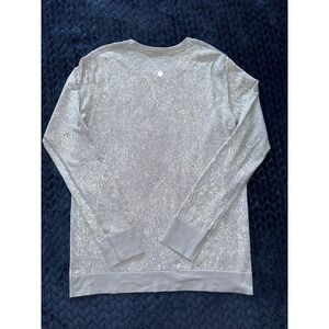 Lululemon Women's Pullover Crew Neck‎ Swiftly Breathe LS *Silverescent Size 6